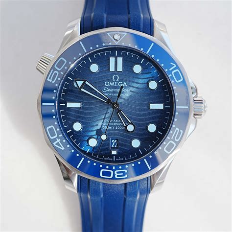 omega seamaster ice blue|Omega Seamaster blue band.